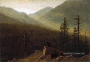 Ours dans le désert Albert Bierstadt Peinture à l'huile